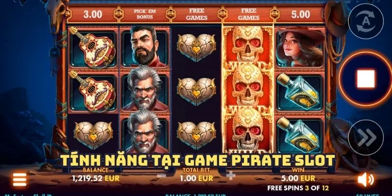Những tính năng mới lạ trong tựa game Pirate Slot